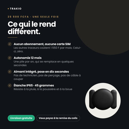 GP360 — Traceur GPS précis sans abonnement (iPhone & Android)